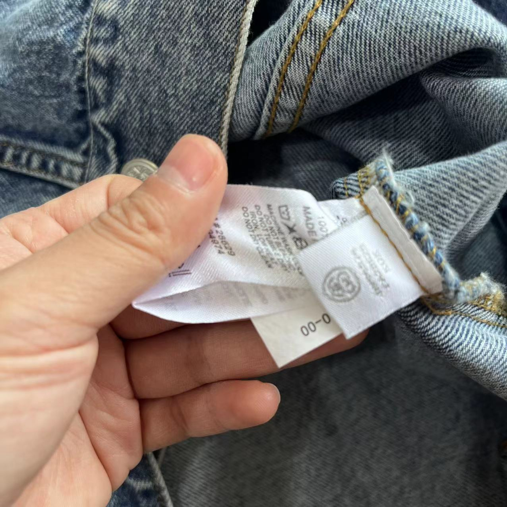 Stussy Áo Khoác denim Dáng Rộng Họa Tiết graffiti Vẽ Tay 8 Màu Đen Thời Trang Thu Đông Cho Cặp Đôi