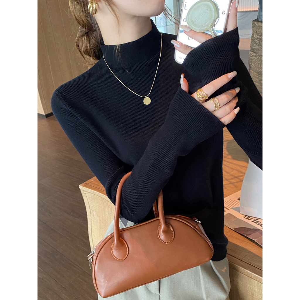 YAYUAN Áo len dài tay cho phụ nữ Slim | BigBuy360 - bigbuy360.vn