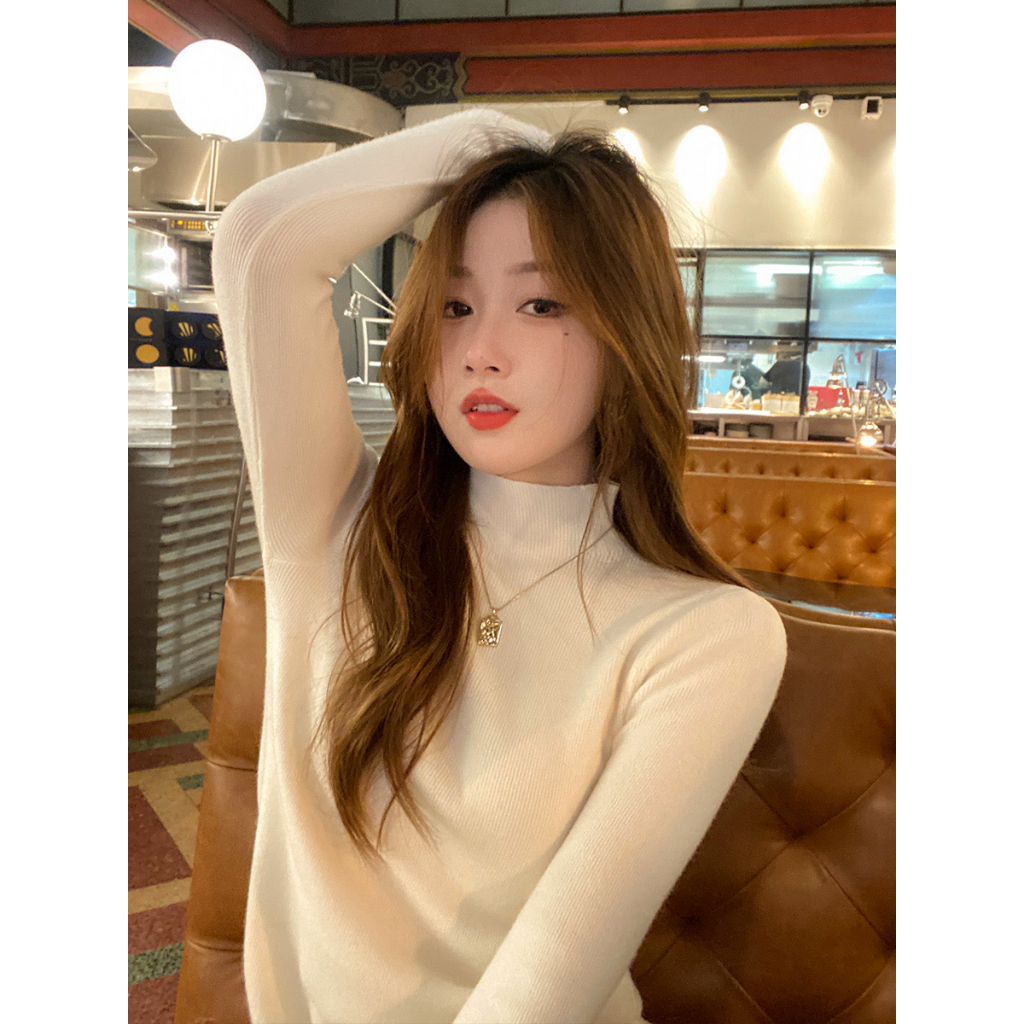 YAYUAN Áo len dài tay cho phụ nữ Slim | BigBuy360 - bigbuy360.vn