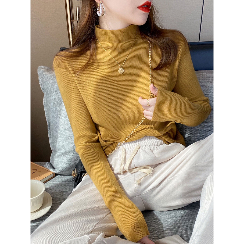 YAYUAN Áo len dài tay cho phụ nữ Slim | BigBuy360 - bigbuy360.vn