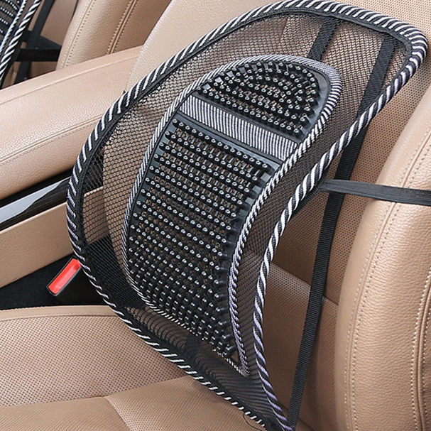 Tấm hỗ trợ thắt lưng vải lưới thoáng khí có hạt massage