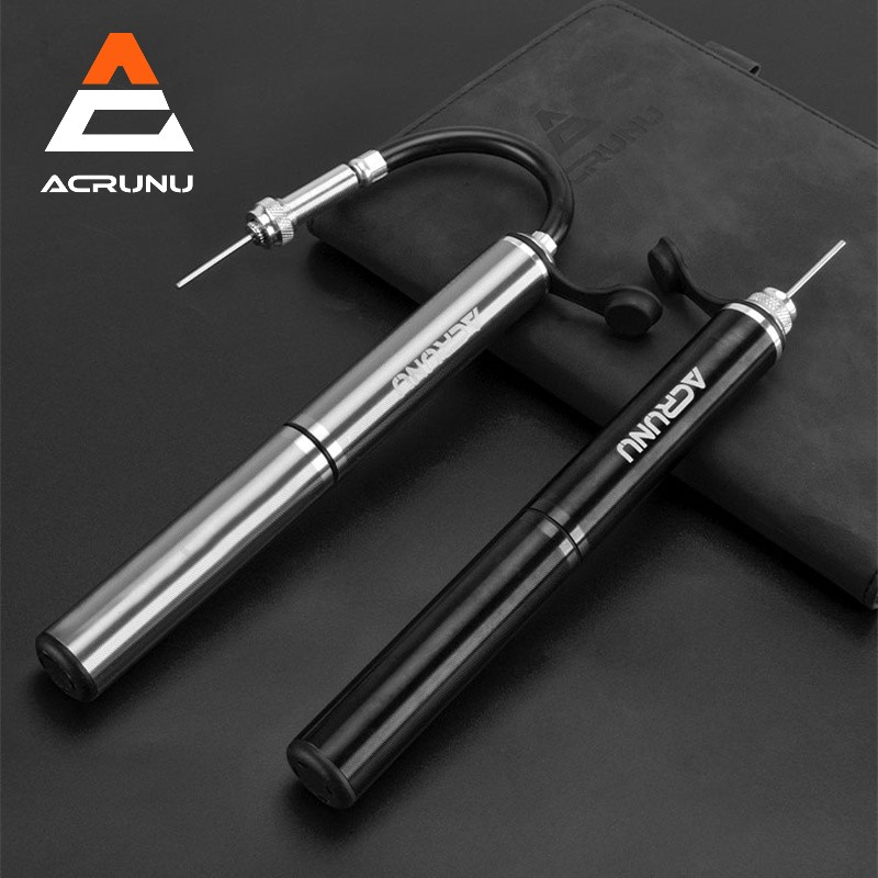 ACRUNU Xe Đạp Bơm Lốp Mini Có Thể Thu Vào Khí Quản 160 PSI Máy Bơm Không Khí Di Động Đa Năng Phụ Kiện Xe Đạp
