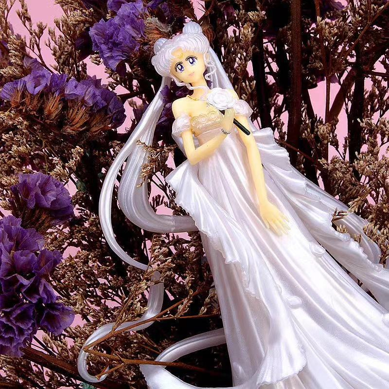 Mô Hình Thủy Thủ Mặt Trăng 14.5cm tsukino usagi princess serenity neo-Jenity q Bằng pvc Trang Trí Bánh Kem