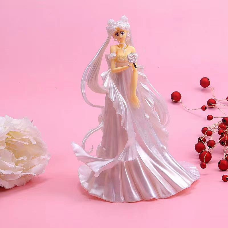 Mô Hình Thủy Thủ Mặt Trăng 14.5cm tsukino usagi princess serenity neo-Jenity q Bằng pvc Trang Trí Bánh Kem