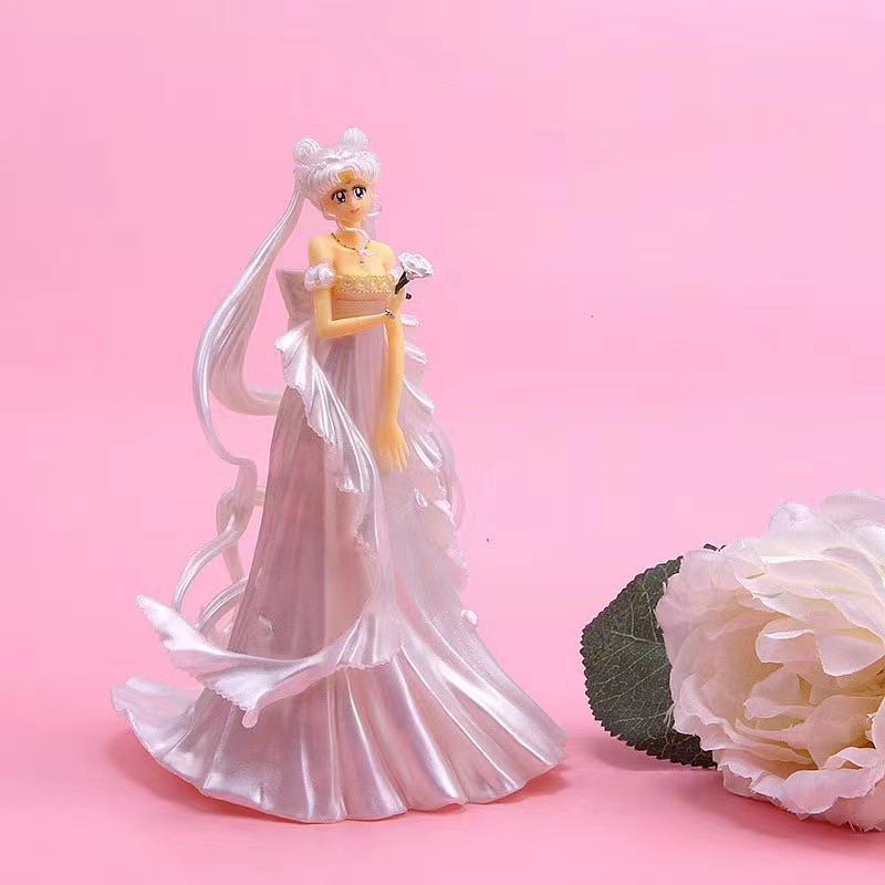 Mô Hình Thủy Thủ Mặt Trăng 14.5cm tsukino usagi princess serenity neo-Jenity q Bằng pvc Trang Trí Bánh Kem