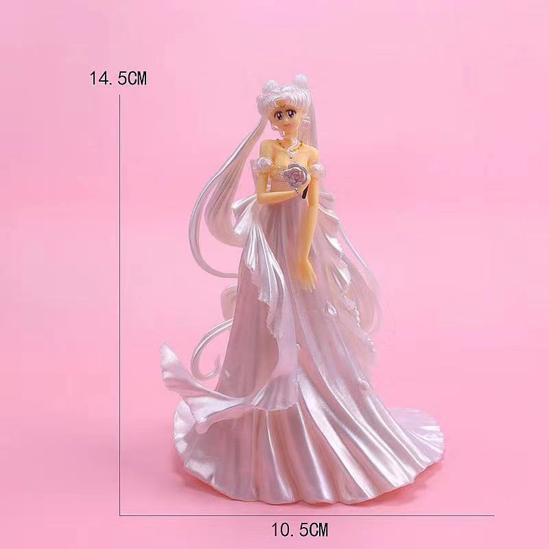 Mô Hình Thủy Thủ Mặt Trăng 14.5cm tsukino usagi princess serenity neo-Jenity q Bằng pvc Trang Trí Bánh Kem