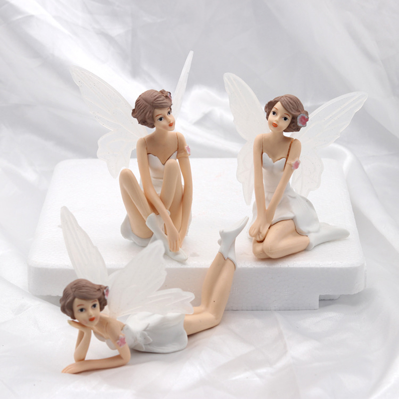 Set 3 Mô Hình Đồ Chơi Nhân Vật disney peter pan tinker bell elf Bằng pvc