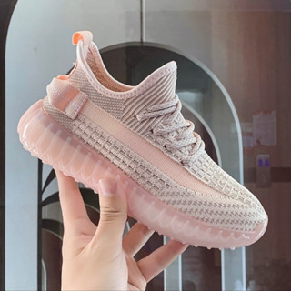 Giày lười thể thao nữ đế êm cổ chun vải lưới thoáng khí độn đế phong cách Hàn Quốc
