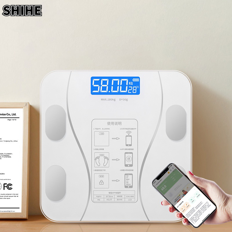 SHIHE Cân Điện Tử Thông Minh Đo Lượng Mỡ Cơ Thể Có Thể Sạc Lại Được
