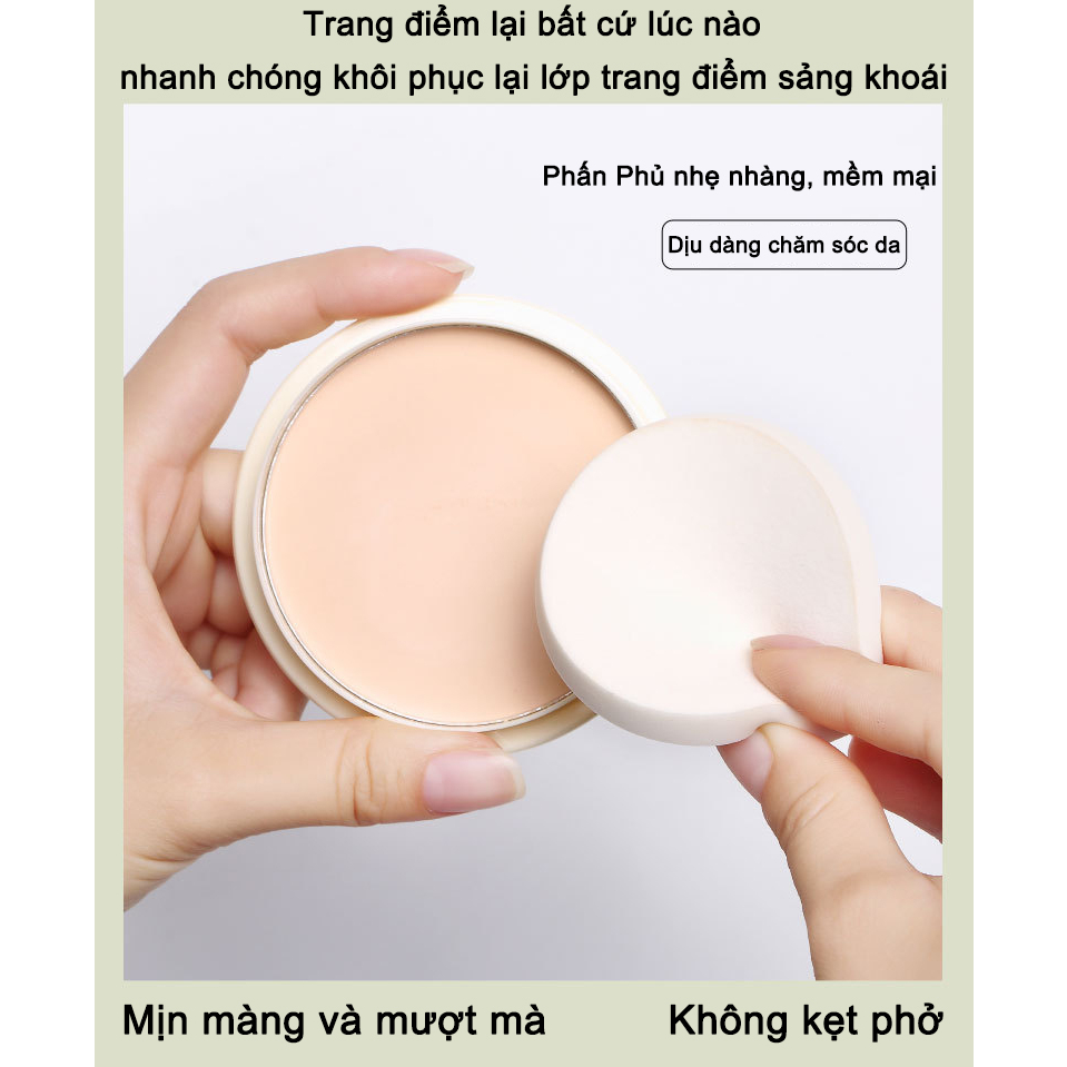 LANGIN Nhật Bản Phấn phủ 10g để kiểm soát dầu và làm sáng