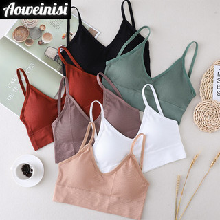 Áo bra AOWEINISI liền mạch không có vòng thép/ đệm ngực có thể tháo rời/ nâng ngực cho nữ
