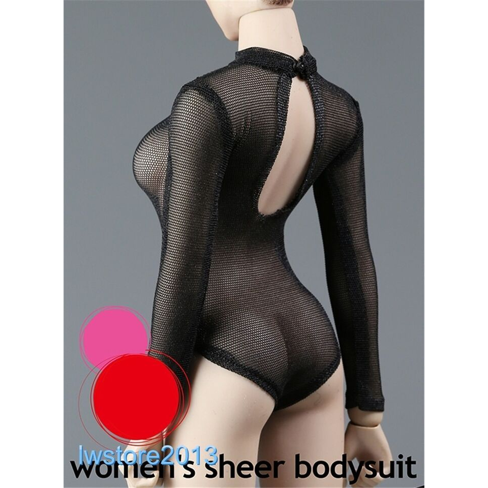 Bộ bikini Lưới Đen Tỉ Lệ 1: 6 Cho Búp Bê 12 "