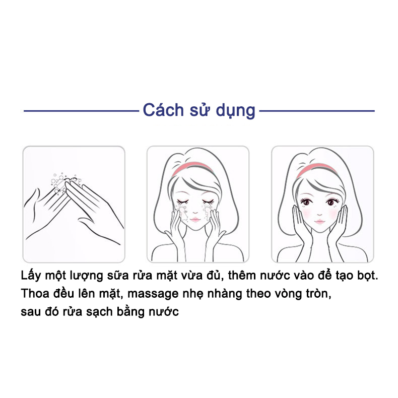 Sữa rửa mặt axit amin YIMIAOSI 500g làm sạch nhẹ nhàng chứa niacinamide