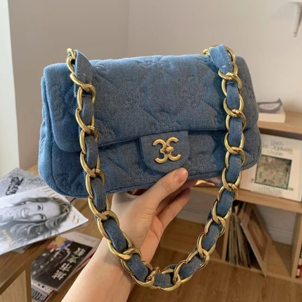 Túi xách nữ NALLCHEER vải denim thời trang Hàn Quốc