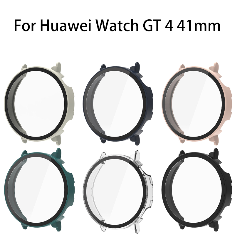 Huawei Ốp Mặt Đồng Hồ pc Cứng + Kính Cường Lực 41mm gt4 46mm 4 46mm