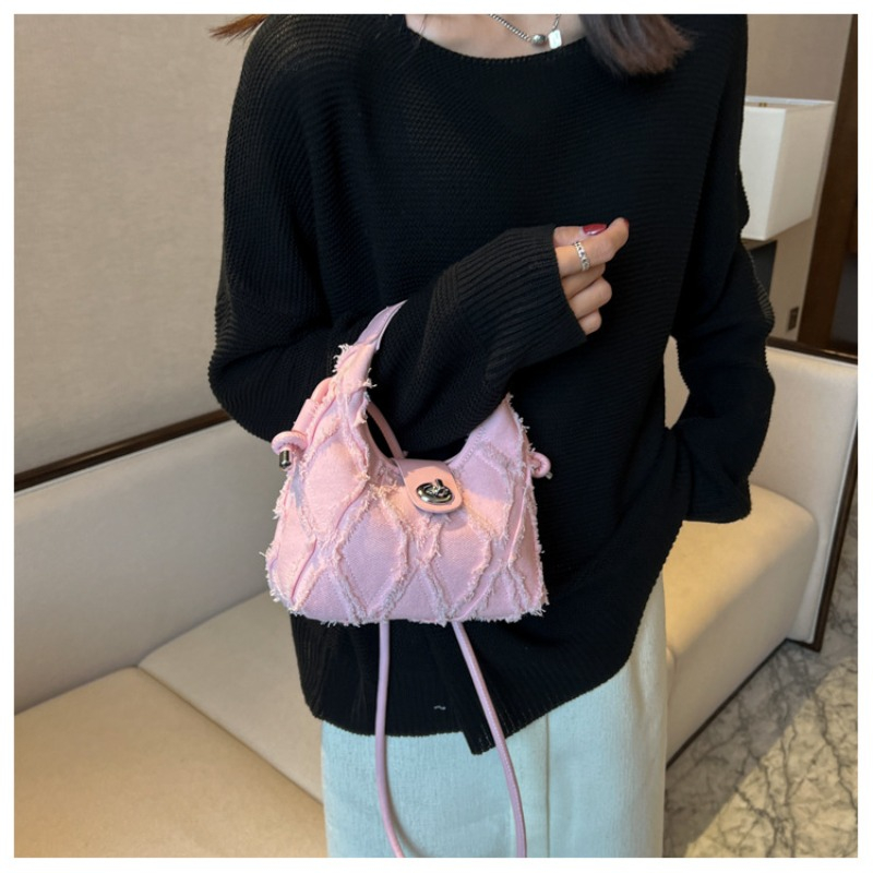 Túi denim Đeo Chéo Đính Tua Rua Phong Cách Retro 2022 Gylb1619