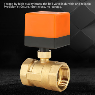 Ac 220v 2 chiều 3 dây đồng thau có động cơ van bi điện dn40 g1-1/2"
