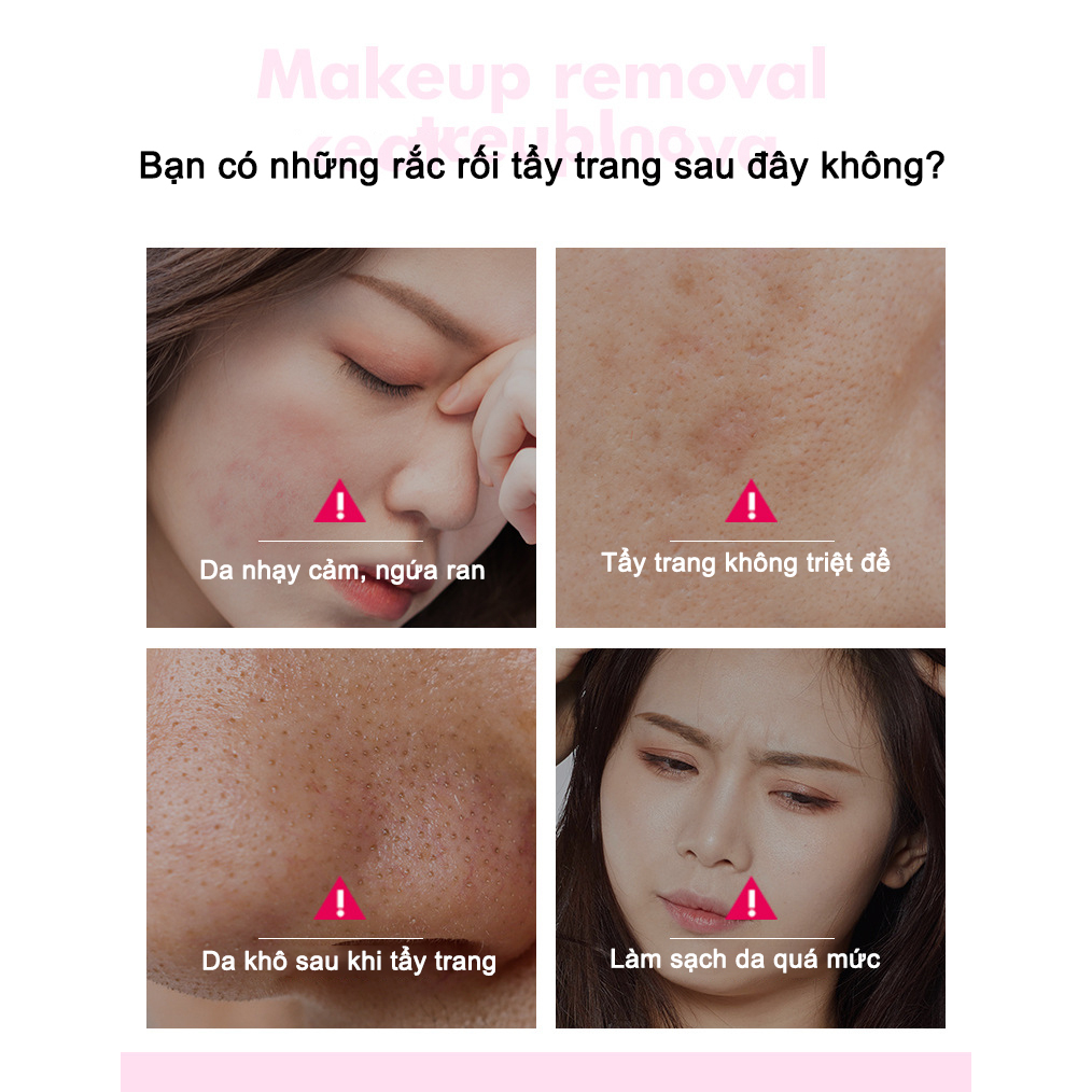 Nước tẩy trang MAYCREATE 300ml tẩy trang nhẹ nhàng phù hợp với làn da nhạy cảm