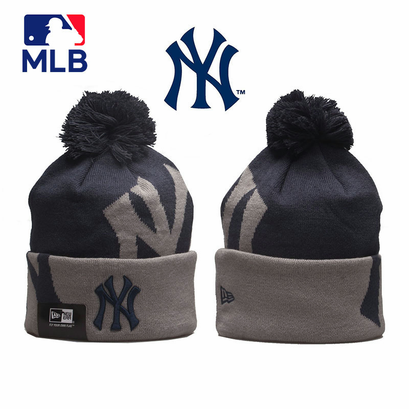 Mũ beanie Thêu Logo Mlb New York Yankees Cho Nam Và Nữ