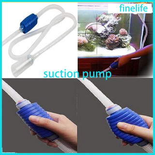 finelife】Suction pump for aquarium water change and cleaning fish tank manual suction pump (1 piece)