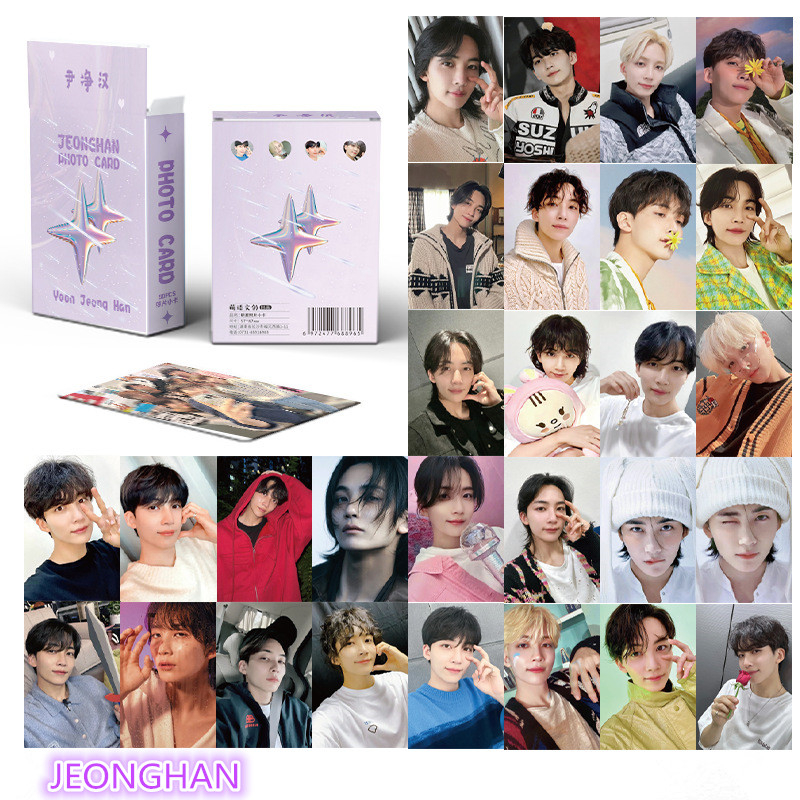 Seventeen Card Wonwoo JUN The8 Tấm Set 50 Thẻ Ảnh Kpop Lomo Card Hình Nhóm Nhạc