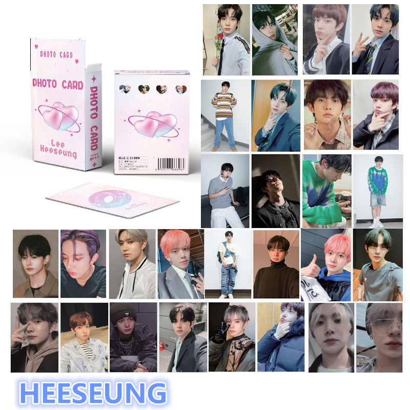 ENHYPEN Card Set 50 Tấm Thẻ Ảnh Kpop Laser Lomo Card Hình Nhóm Nhạc