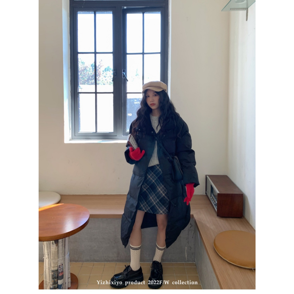 Dux Ducis Chân Váy Chữ a Lưng Cao Họa Tiết Kẻ Sọc Thời Trang Mùa Hè 2023 Dành Cho Nữ