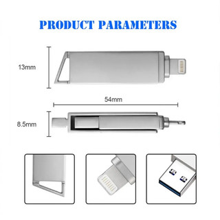 Ổ Đĩa flash usb 3.0 128gb 1 / 2tb 2 Trong 1 Cho android iphone 14 pro max