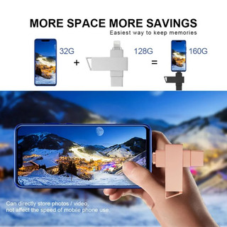 Ổ Đĩa flash usb 3.0 128gb 1 / 2tb 2 Trong 1 Cho android iphone 14 pro max