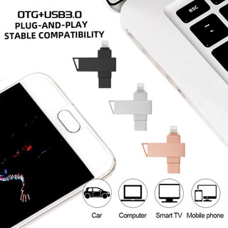 Ổ Đĩa flash usb 3.0 128gb 1 / 2tb 2 Trong 1 Cho android iphone 14 pro max