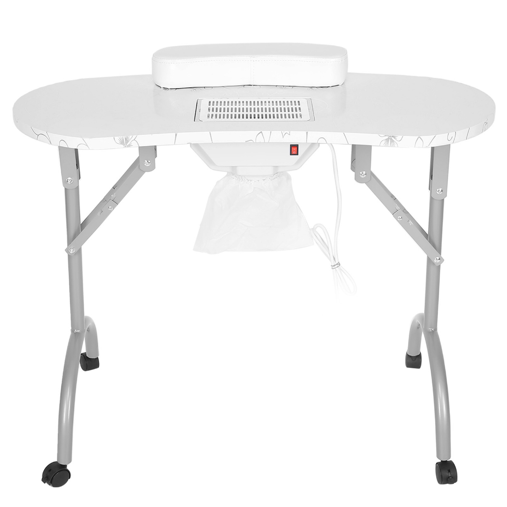 Bàn làm nail Có Tích Hợp Máy Hút Bụi Màu Trắng với túi - Neon074