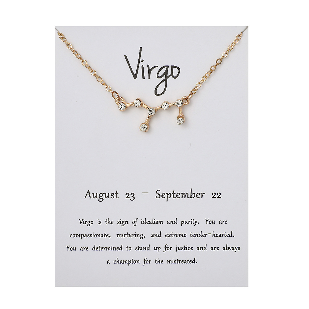 Vòng cổ Mặt 12 Cung Hoàng Đạo Thời Trang Cho Nam Nữ