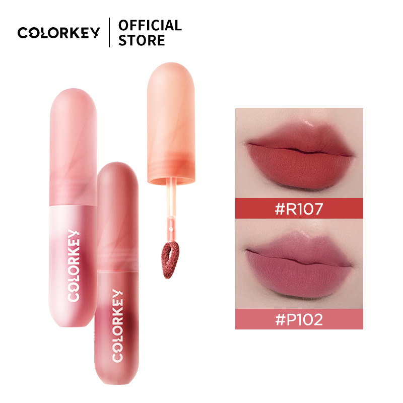 【COLORKEY】Son Môi Colorkey Lip Mousse Lip Mud Màu Nhung Mờ Xinh Xắn 2g