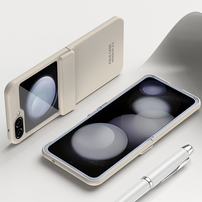 Z Ốp Điện Thoại Nắp Lật 360 Độ Cho samsung galaxy z flip 5 z flip 4 z flip 3° Ốp Điện Thoại Họa Tiết caramel Cho galaxy z Flip55