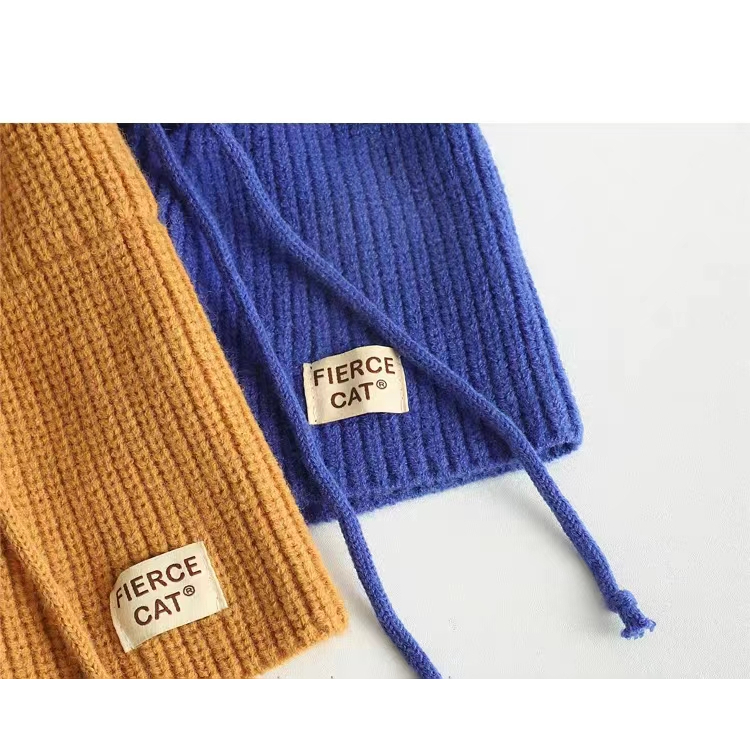 Set Áo Len Dây Rút Màu Kẹo Ngọt Thời Trang Hàn Quốc Cho Bé