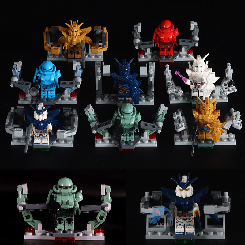Leyu moc gundam Mô Hình Đồ Chơi 4 Trong 1 Với Hộp Trưng Bày