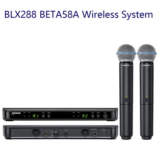 Shure micro không dây blx288 beta58a cầm tay 80m