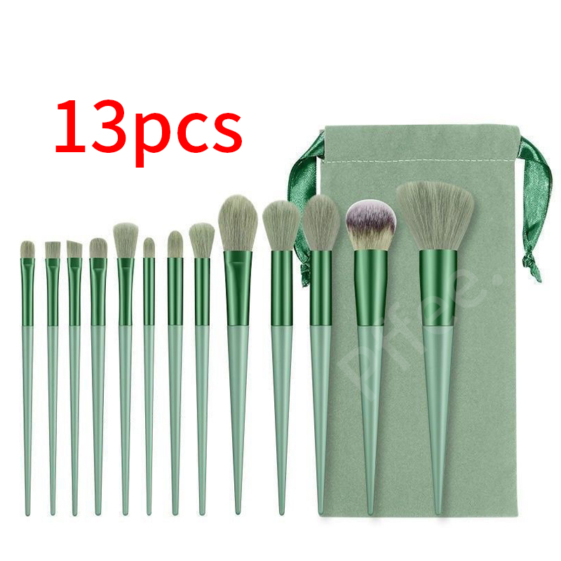 Pffee set 13 Cọ Trang Điểm mini Mềm Mại Tiện Dụng Khi Đi Du Lịch