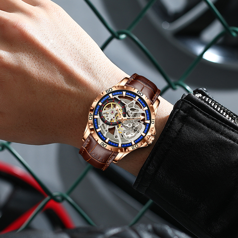 Đồng Hồ Cơ Tự Động 30M Chống Thấm Nước Thời Trang Cho Nam 2023 Glenaw