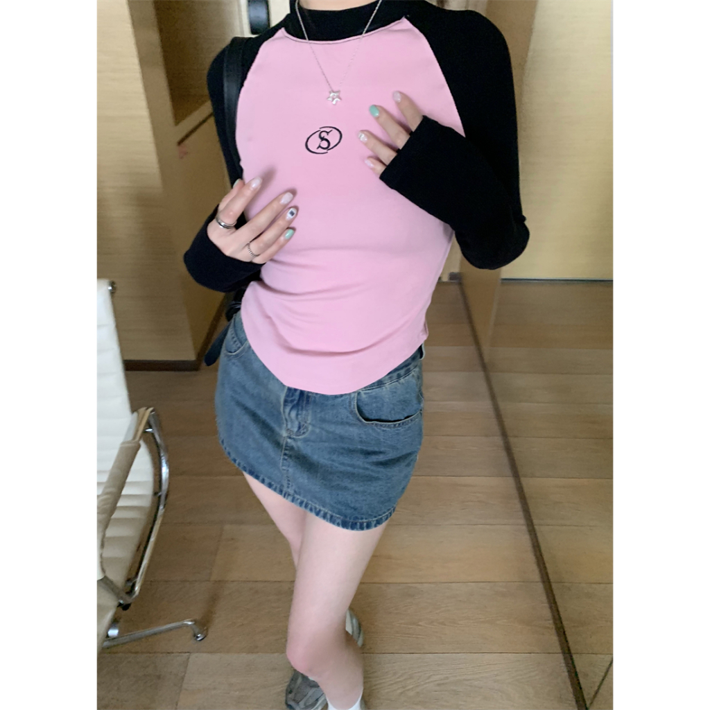 SHIHANROU Áo croptop áo thun nữ babytee WMY2392ZXC 38Z230923 thời trang Hàn Quốc vintage hợp xu hướng cho nữ