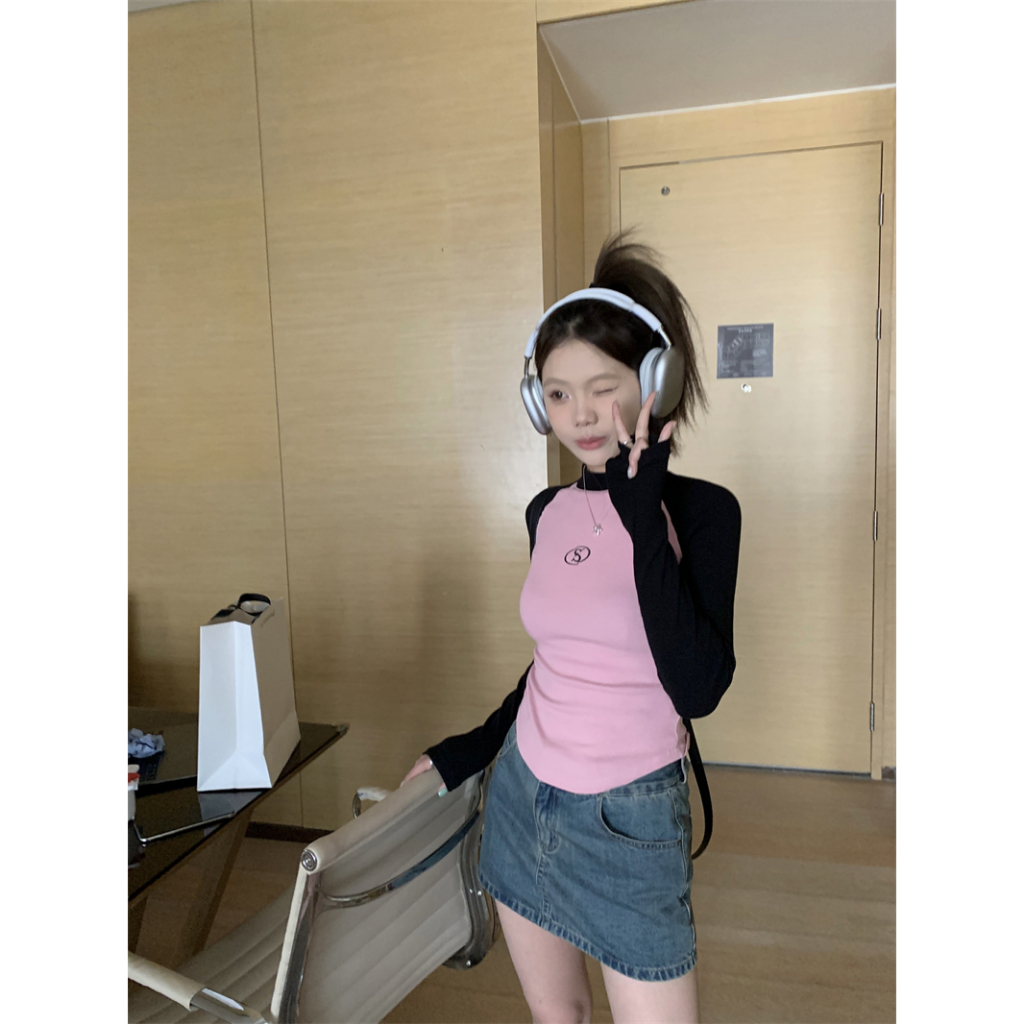 SHIHANROU Áo croptop áo thun nữ babytee WMY2392ZXC 38Z230923 thời trang Hàn Quốc vintage hợp xu hướng cho nữ