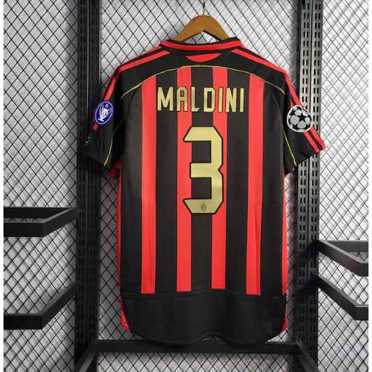 Áo Thun Ngắn Tay Phong Cách retro Thời Trang 2006 2007 ac milan