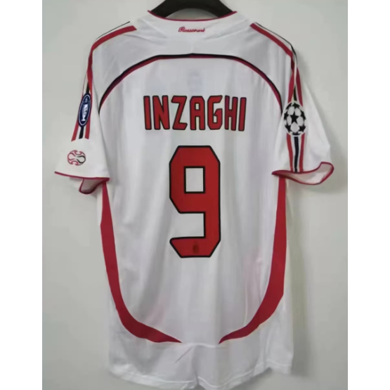 Áo Thun Ngắn Tay Phong Cách retro Thời Trang 2006 2007 ac milan