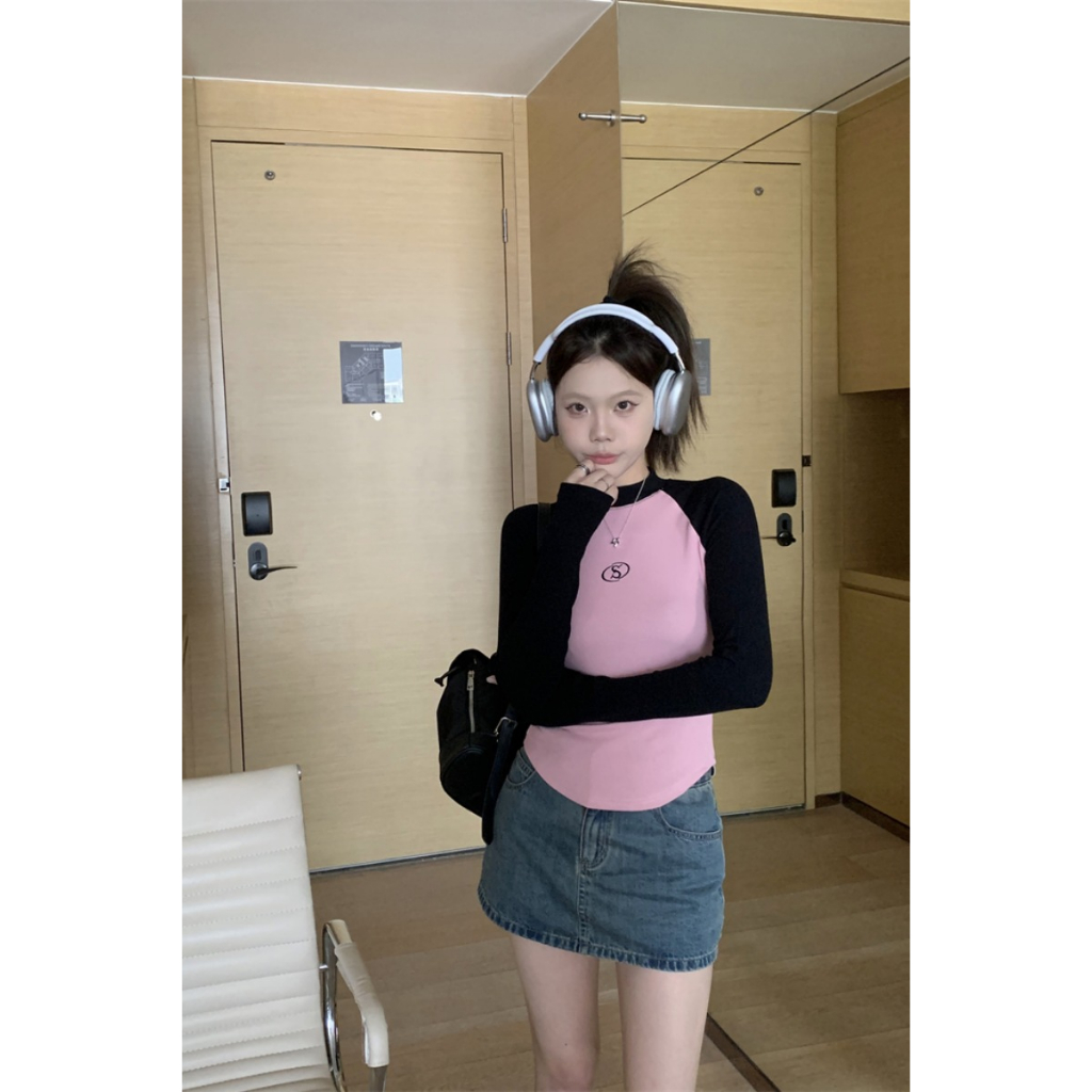 SHIHANROU Áo croptop áo thun nữ babytee WMY2392ZXC 38Z230923 thời trang Hàn Quốc vintage hợp xu hướng cho nữ