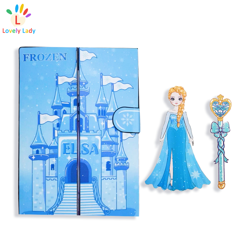 Búp Bê Công Chúa Elsa Bằng Giấy Dùng Trang Điểm diy