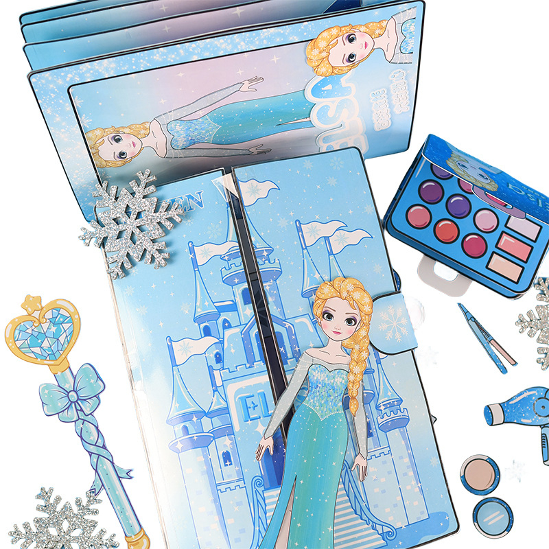 Búp Bê Công Chúa Elsa Bằng Giấy Dùng Trang Điểm diy