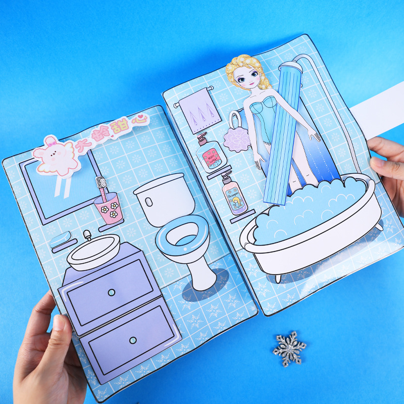 Búp Bê Công Chúa Elsa Bằng Giấy Dùng Trang Điểm diy