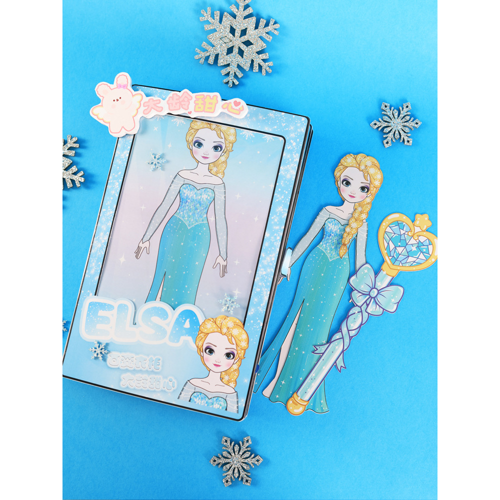 Búp Bê Công Chúa Elsa Bằng Giấy Dùng Trang Điểm diy