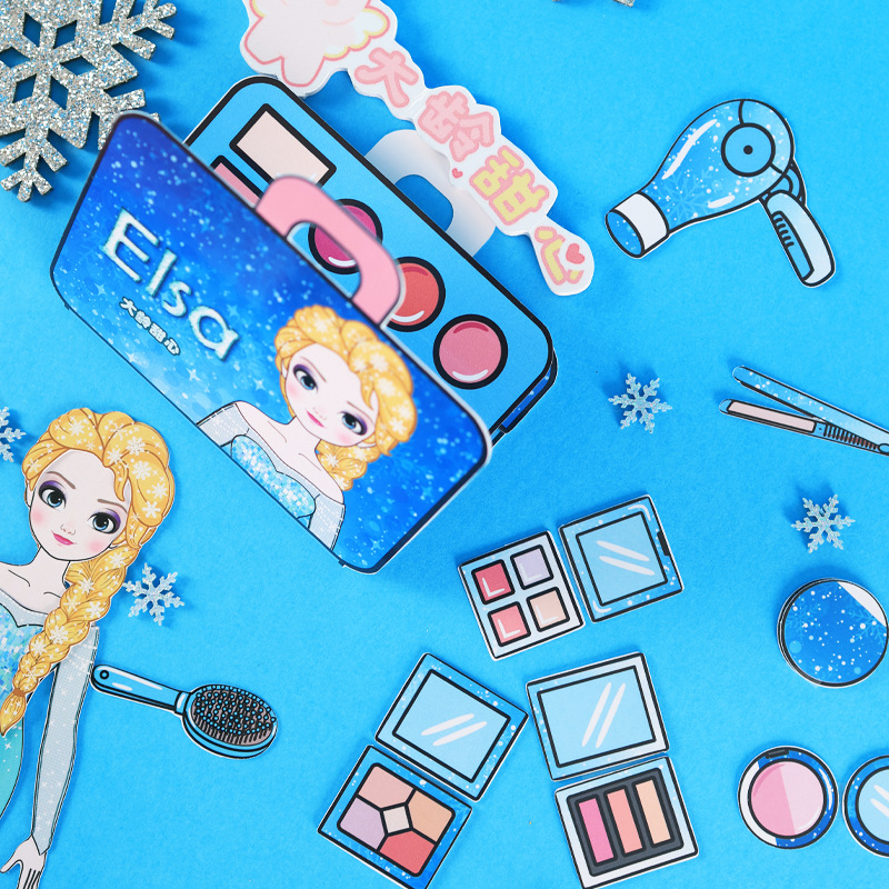 Búp Bê Công Chúa Elsa Bằng Giấy Dùng Trang Điểm diy