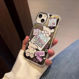 ốp iphone 11/12/13/14/15/16 Pro Max Cute mirror puppy Case For ốp lưng iphone 11,12,13,14,15,16,11PM,12PM,13PM,14PM,15PM,16PM